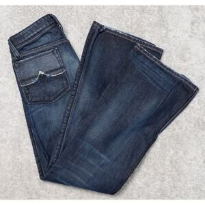 Diesel ZAF Dark Wash Denim Button Fly Bootcut Jeans Mens 33x32 Y2K